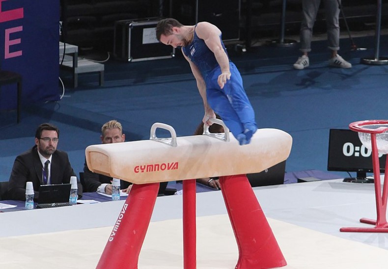 Artem Dolgopyat aus Israel gewinnt die Goldmedaille bei den EM im Turnen 
